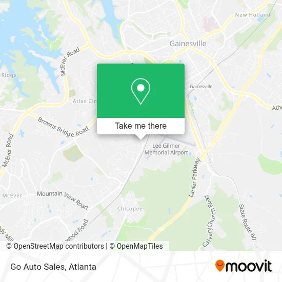 Go Auto Sales map