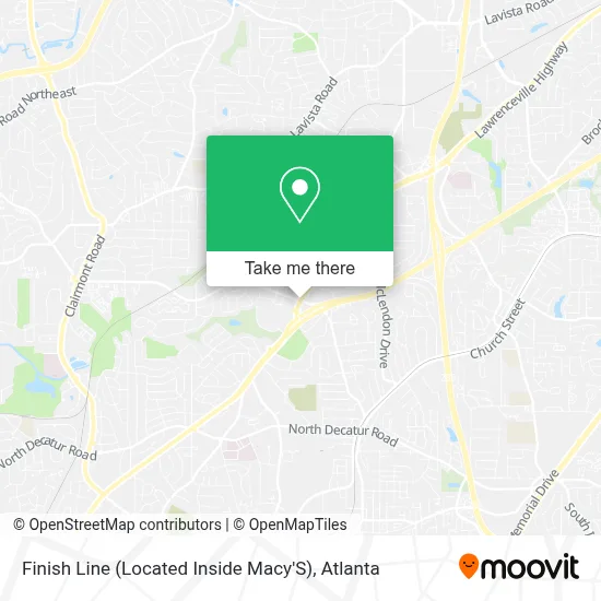 Finish Line (Located Inside Macy'S) map