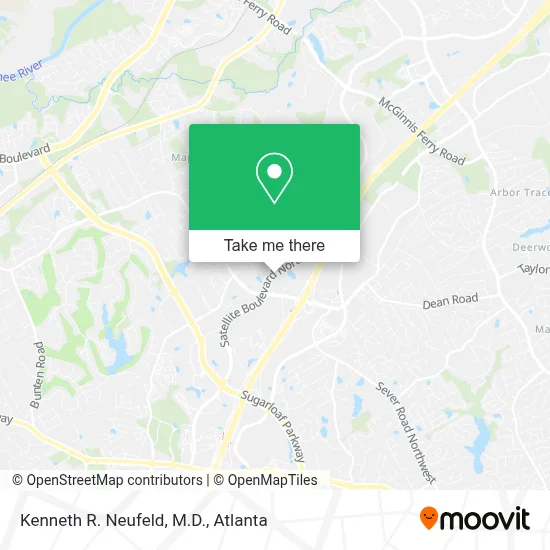 Kenneth R. Neufeld, M.D. map
