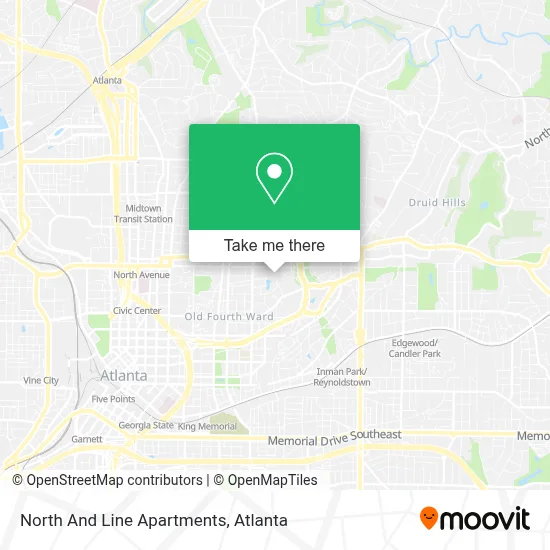 North And Line Apartments map