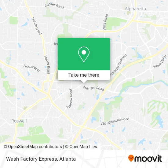 Wash Factory Express map