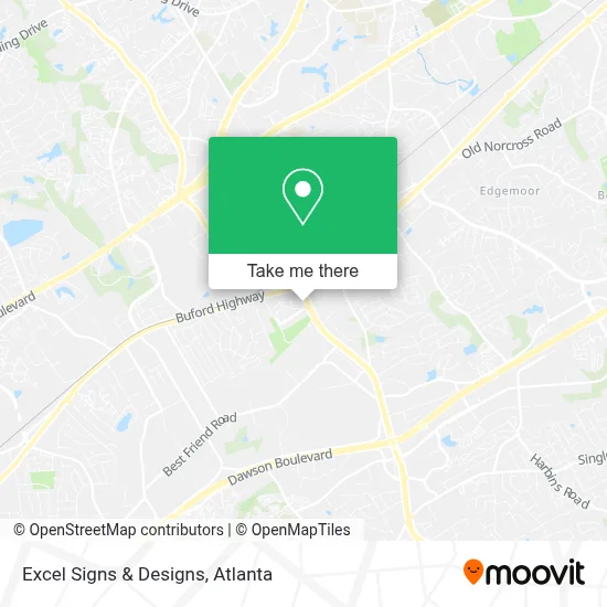 Excel Signs & Designs map