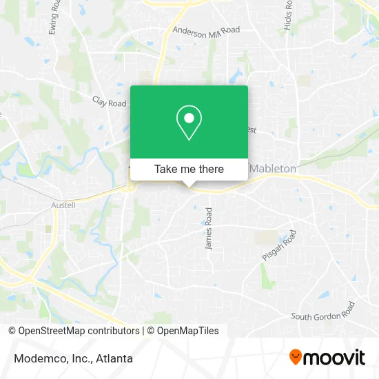 Modemco, Inc. map