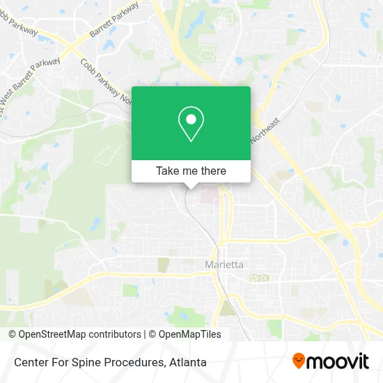 Center For Spine Procedures map