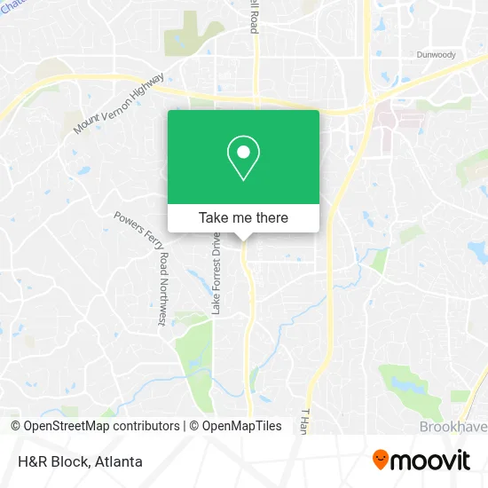 H&R Block map