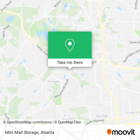 Mini Mall Storage map