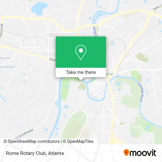 Rome Rotary Club map