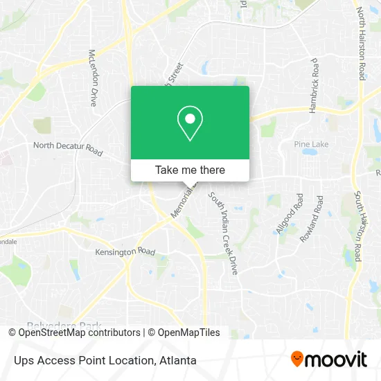 Ups Access Point Location map