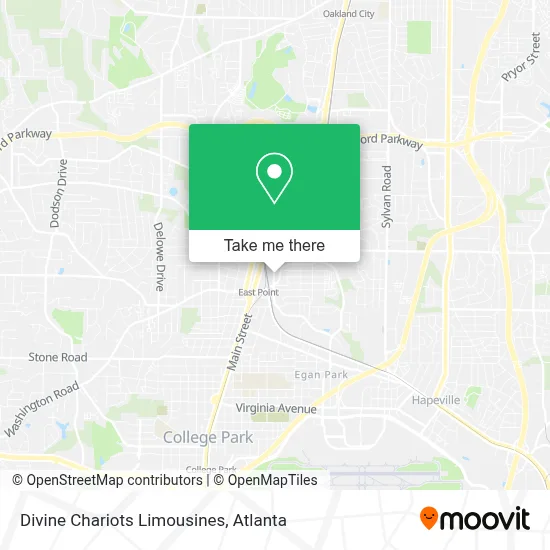 Divine Chariots Limousines map