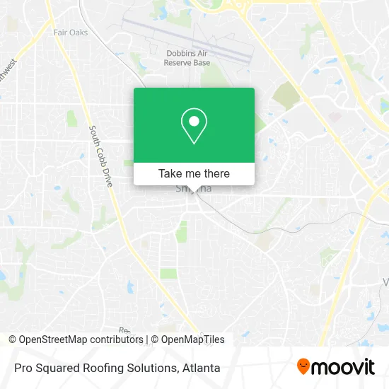 Pro Squared Roofing Solutions map
