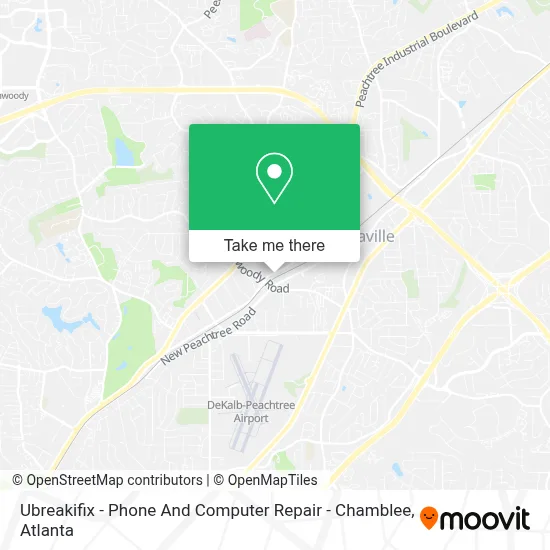 Ubreakifix - Phone And Computer Repair - Chamblee map