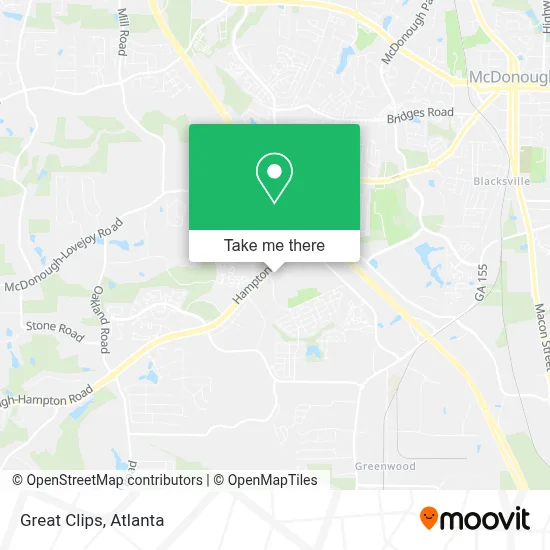 Great Clips map