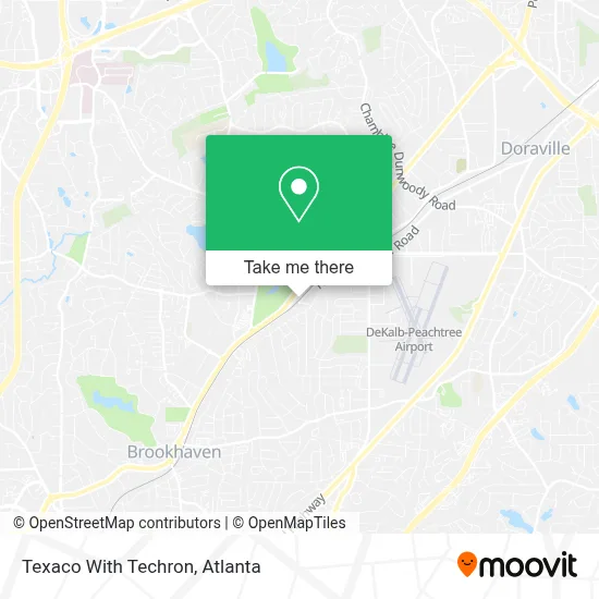 Texaco With Techron map