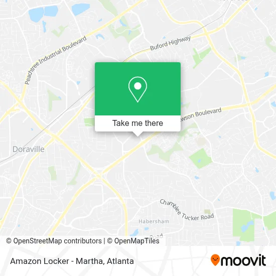 Amazon Locker - Martha map