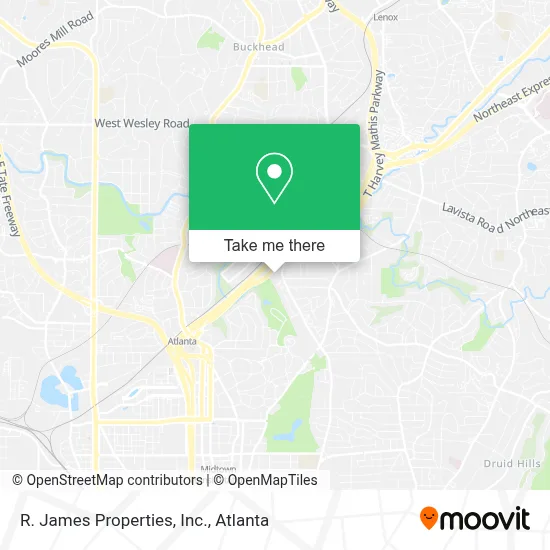 R. James Properties, Inc. map