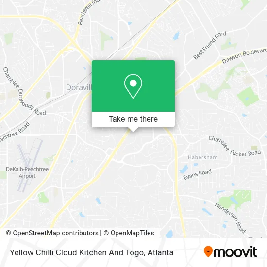 Yellow Chilli Cloud Kitchen And Togo map