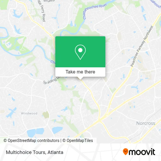 Multichoice Tours map