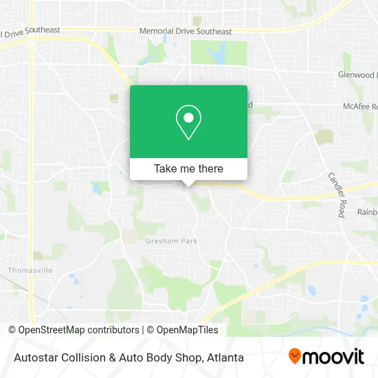 Autostar Collision & Auto Body Shop map