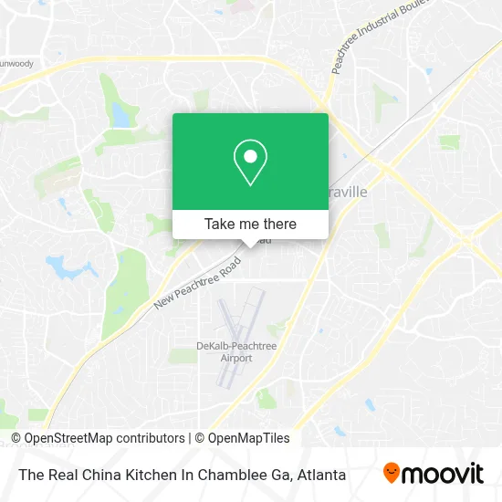 The Real China Kitchen In Chamblee Ga map