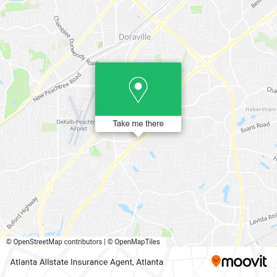 Atlanta Allstate Insurance Agent map