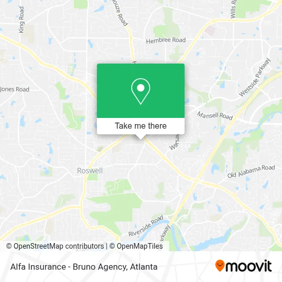 Alfa Insurance - Bruno Agency map