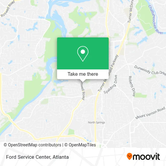 Ford Service Center map