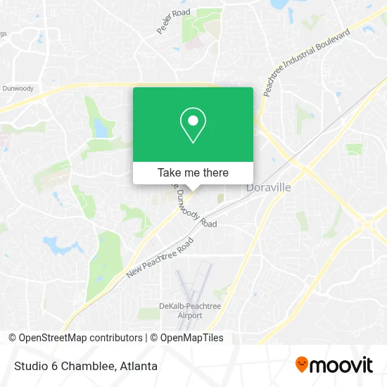 Mapa de Studio 6 Chamblee