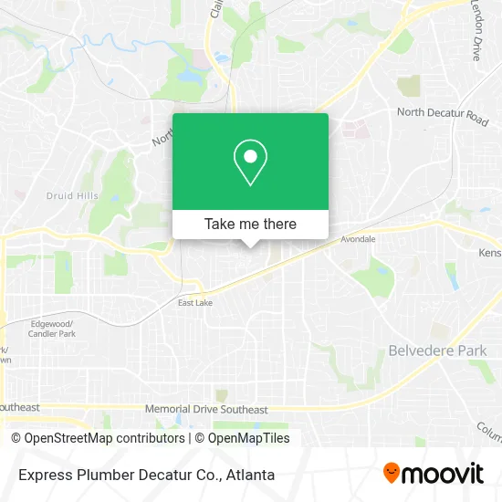 Express Plumber Decatur Co. map