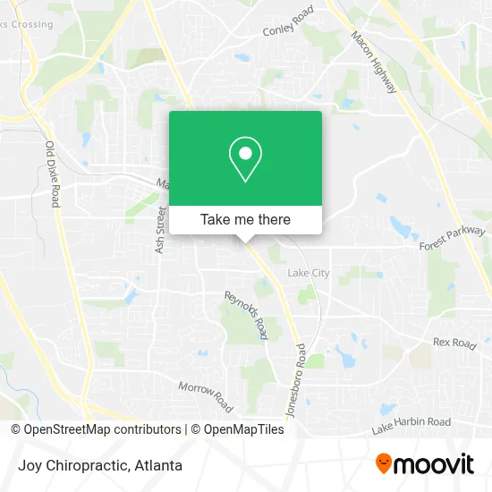 Joy Chiropractic map