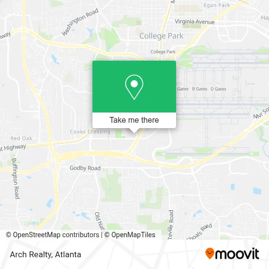 Arch Realty map