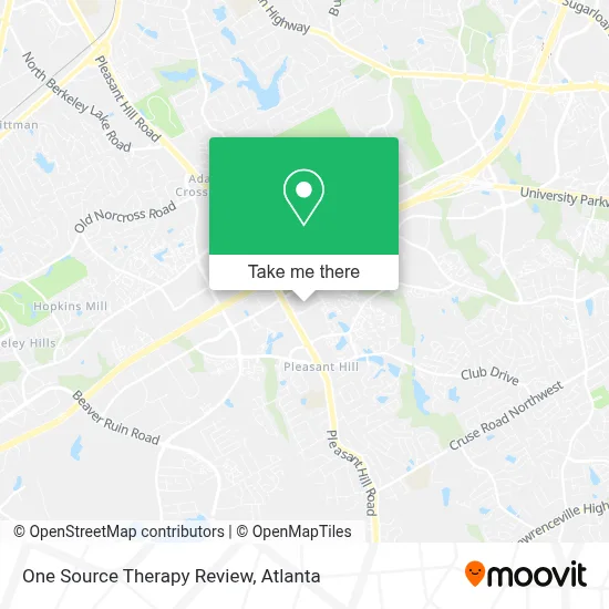 One Source Therapy Review map