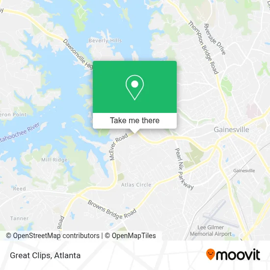 Great Clips map