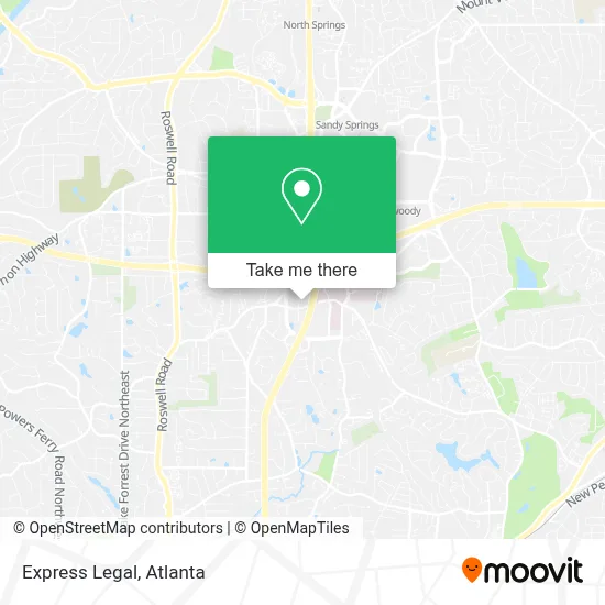 Express Legal map