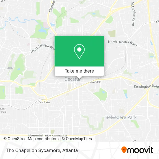 The Chapel on Sycamore map