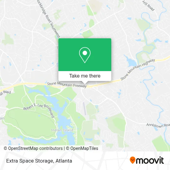 Extra Space Storage map