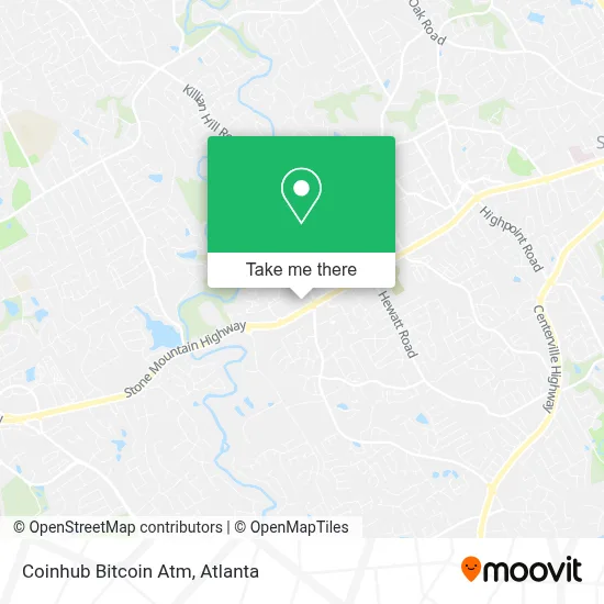 Coinhub Bitcoin Atm map