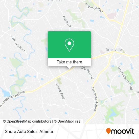 Shure Auto Sales map