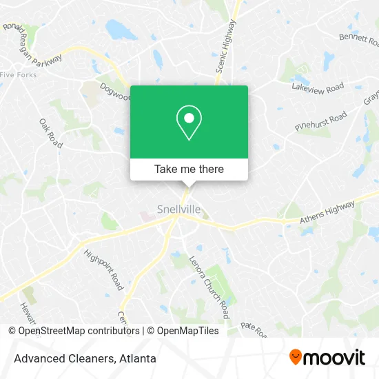 Advanced Cleaners map