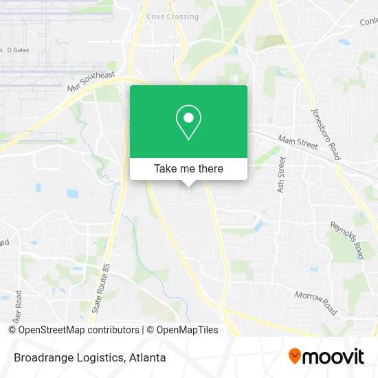 Broadrange Logistics map