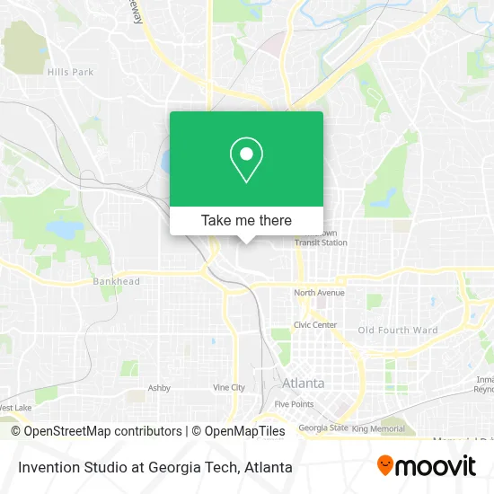 Invention Studio at Georgia Tech map