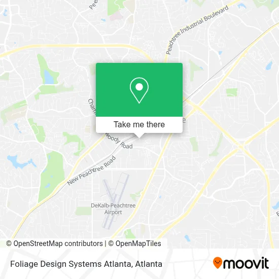 Foliage Design Systems Atlanta map