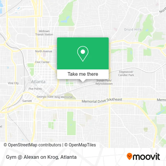 Gym @ Alexan on Krog map