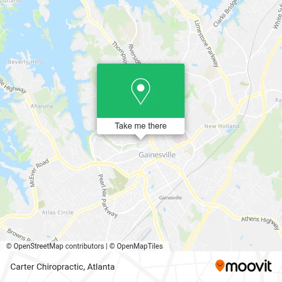 Carter Chiropractic map