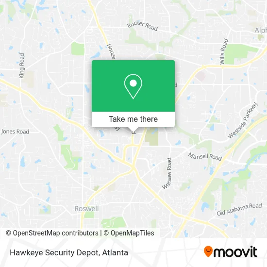 Hawkeye Security Depot map