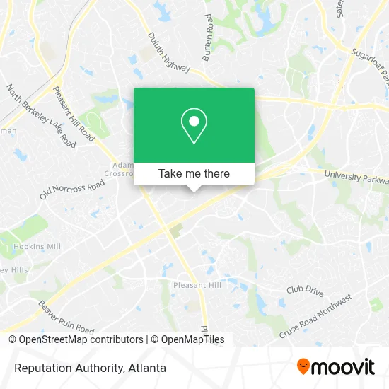 Reputation Authority map