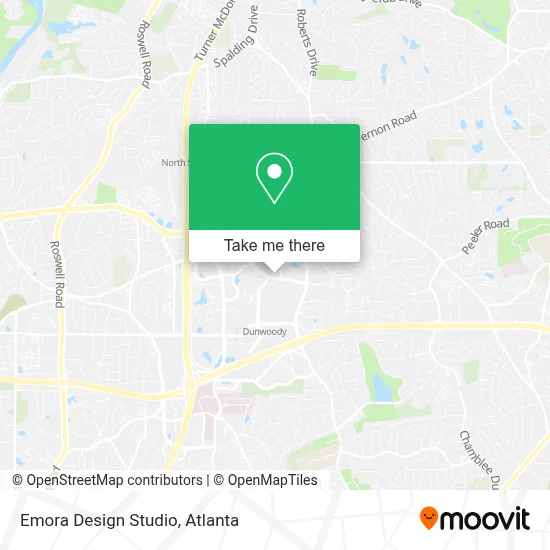 Emora Design Studio map