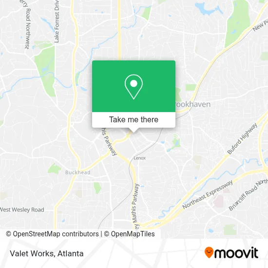 Valet Works map