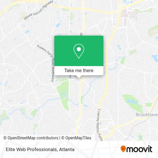 Elite Web Professionals map