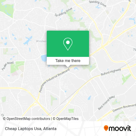 Cheap Laptops Usa map