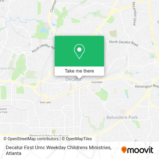 Decatur First Umc Weekday Childrens Ministries map